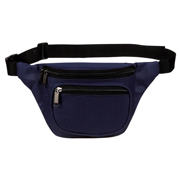 Fanny pack with three zippered compartments and a back pocket for... from ASI 46420 Continental Mkting Svc Inc / CMBags