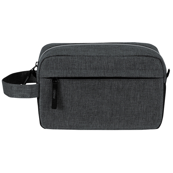 Classic toiletry bag with zippered main compartment, self-fabric handle on side... from ASI 46420 Continental Mkting Svc Inc / CMBags