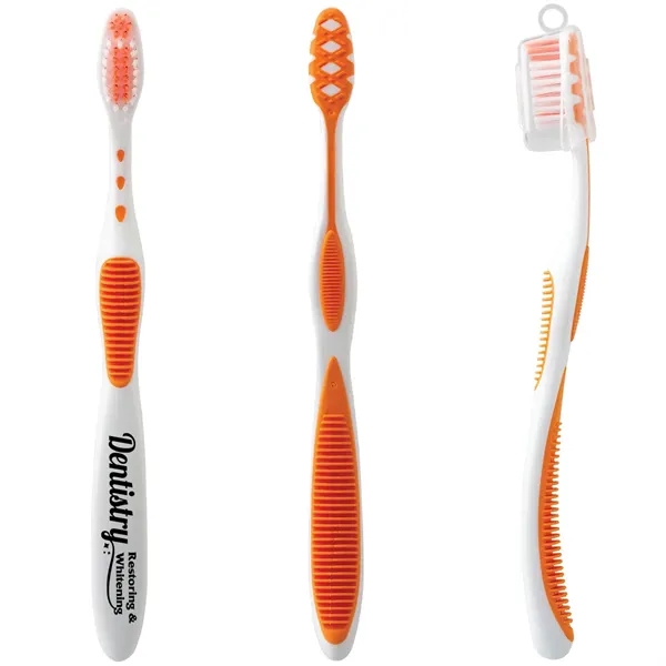 Toothbrush with soft nylon bristles and cap.... from ASI 62190 Illini