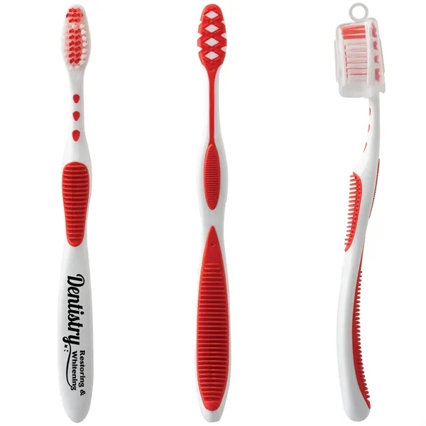 Toothbrush with soft nylon bristles and cap.... from ASI 62190 Illini