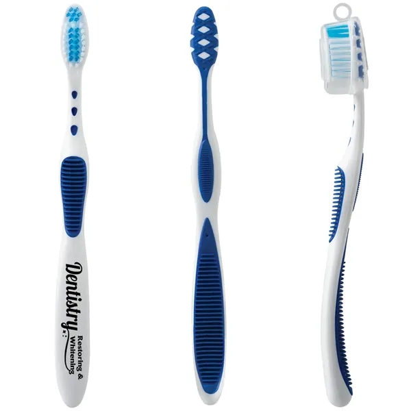 Toothbrush with soft nylon bristles and cap.... from ASI 62190 Illini