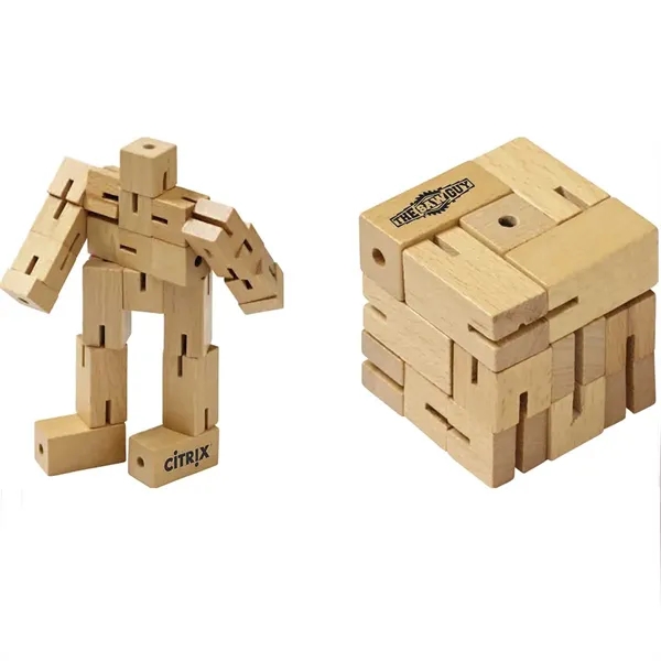 7" posable robot that's inspired by Japanese kumiki puzzles that turns... from ASI 63549 Jornik Manufacturing Corp / Jornik