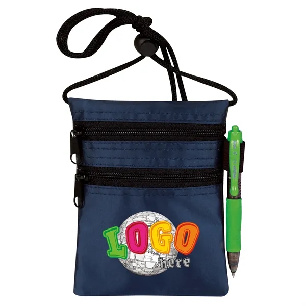 Wallet measures 4.25" x 5.5" and features a neck strap with... from ASI 46420 Continental Mkting Svc Inc / CMBags