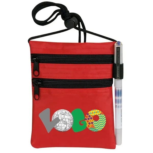 Wallet measures 4.25" x 5.5" and features a neck strap with... from ASI 46420 Continental Mkting Svc Inc / CMBags