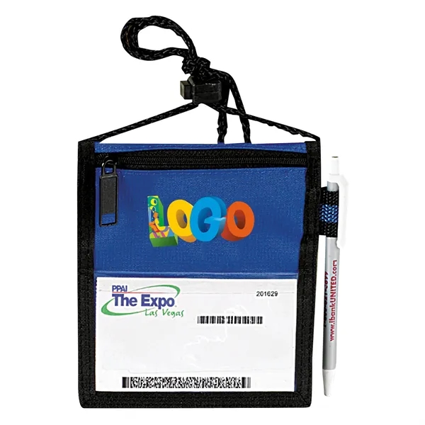 Trade Show Neck Wallet II. Made of Poly 300 denier Ripstop... from ASI 46420 Continental Mkting Svc Inc / CMBags
