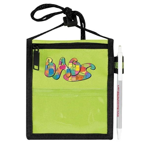 Trade Show Neck Wallet II. Made of Poly 300 denier Ripstop... from ASI 46420 Continental Mkting Svc Inc / CMBags