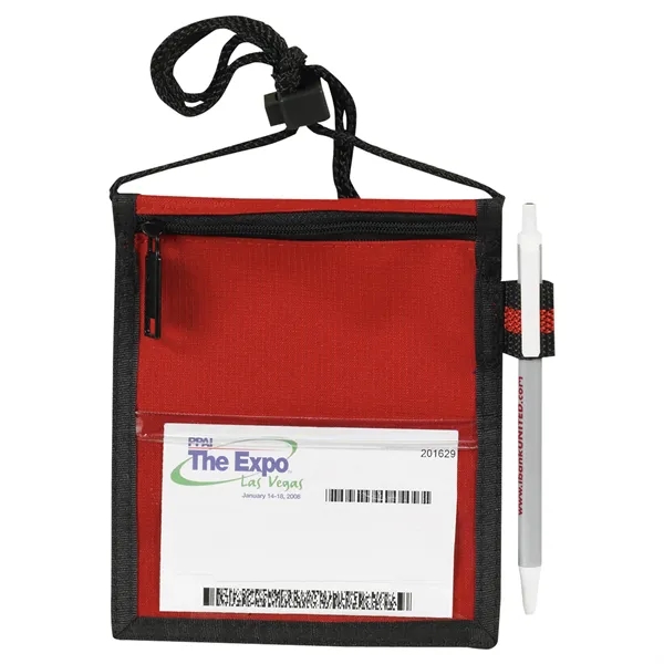 Trade Show Neck Wallet II. Made of Poly 300 denier Ripstop... from ASI 46420 Continental Mkting Svc Inc / CMBags