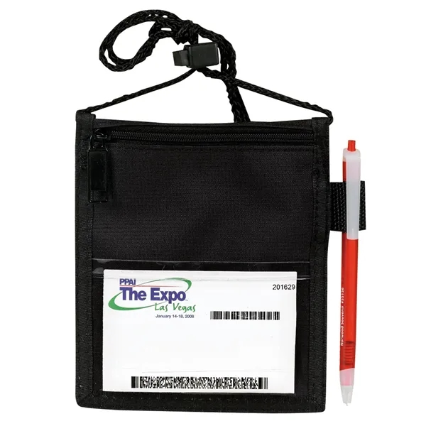 Trade Show Neck Wallet II. Made of Poly 300 denier Ripstop... from ASI 46420 Continental Mkting Svc Inc / CMBags