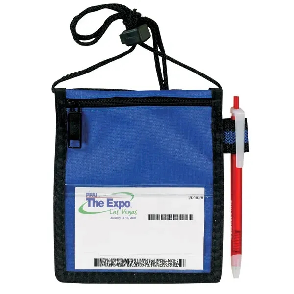 Trade Show Neck Wallet II. Made of Poly 300 denier Ripstop... from ASI 46420 Continental Mkting Svc Inc / CMBags