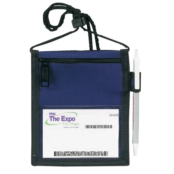 Trade Show Neck Wallet II. Made of Poly 300 denier Ripstop... from ASI 46420 Continental Mkting Svc Inc / CMBags