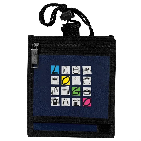 Travel neck wallet. Made of poly 300 denier ripstop Spot Clean... from ASI 46420 Continental Mkting Svc Inc / CMBags