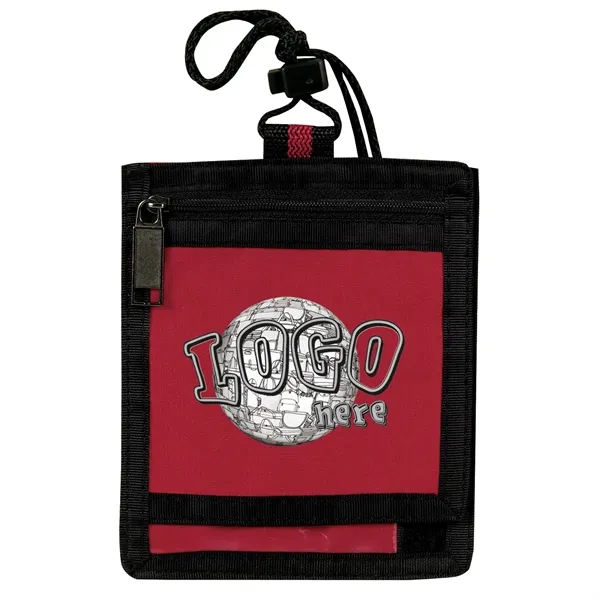 Travel neck wallet. Made of poly 300 denier ripstop Spot Clean... from ASI 46420 Continental Mkting Svc Inc / CMBags