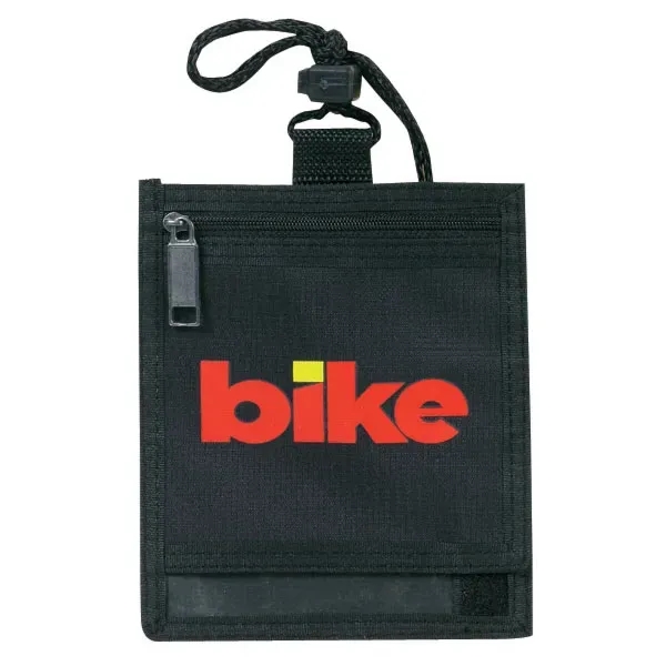 Travel neck wallet. Made of poly 300 denier ripstop Spot Clean... from ASI 46420 Continental Mkting Svc Inc / CMBags