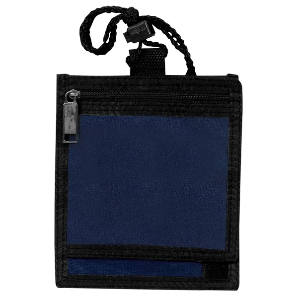 Travel neck wallet. Made of poly 300 denier ripstop Spot Clean... from ASI 46420 Continental Mkting Svc Inc / CMBags