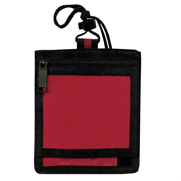 Travel neck wallet. Made of poly 300 denier ripstop Spot Clean... from ASI 46420 Continental Mkting Svc Inc / CMBags