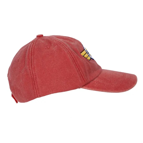 100% cotton washed-look cotton six-panel ball cap with polyester mesh inside... from ASI 62088 IDProductsource