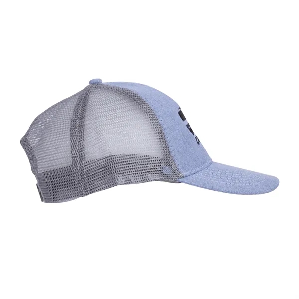 70/30 cotton and polyester six-panel buckram vintage trucker-style hat with nylon... from ASI 62088 IDProductsource