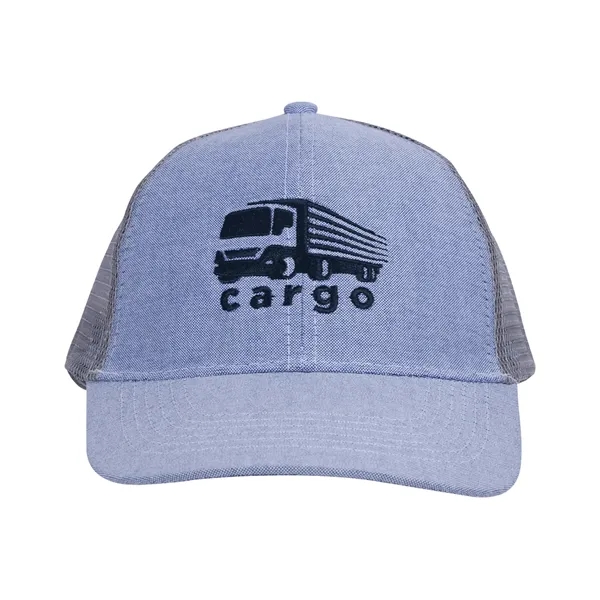 70/30 cotton and polyester six-panel buckram vintage trucker-style hat with nylon... from ASI 62088 IDProductsource