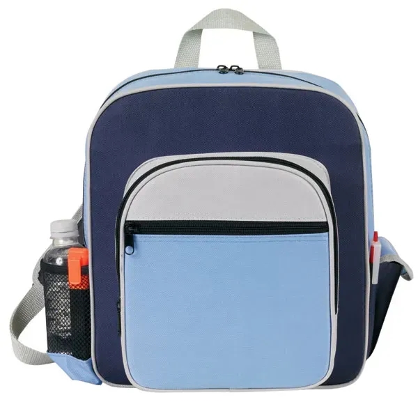Backpack made of poly 600 denier and measuring 11" x 12.5"... from ASI 46420 Continental Mkting Svc Inc / CMBags