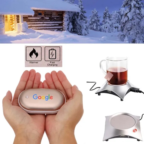 This Hand Warmer + 5200mAh Power Bank Charger + Cup Warm... from ASI 79909 Promotek