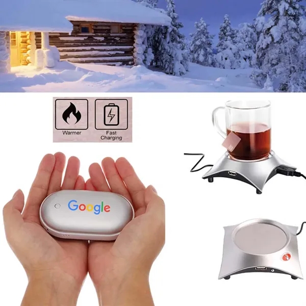 This Hand Warmer + 5200mAh Power Bank Charger + Cup Warm... from ASI 79909 Promotek