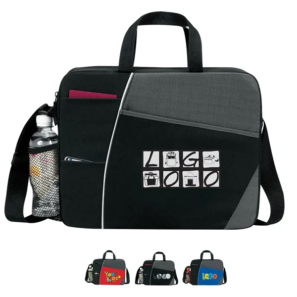 Brief made of poly 600 denier and linen features carry handles,... from ASI 46420 Continental Mkting Svc Inc / CMBags