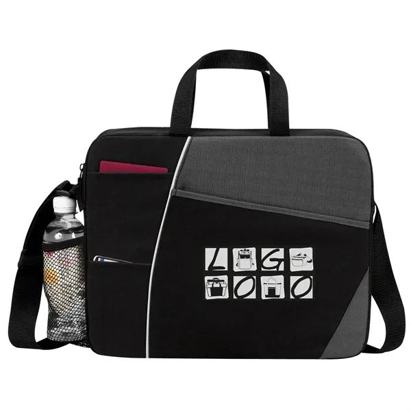 Brief made of poly 600 denier and linen features carry handles,... from ASI 46420 Continental Mkting Svc Inc / CMBags