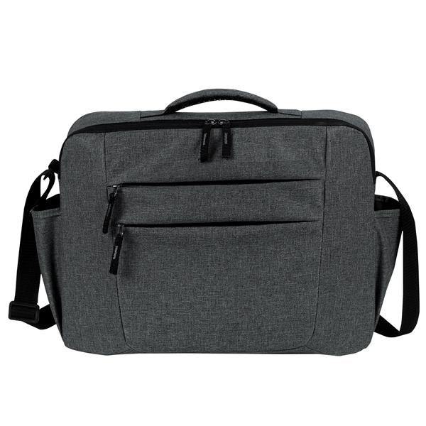 Premium laptop briefcase with a zippered main compartment and a padded... from ASI 46420 Continental Mkting Svc Inc / CMBags