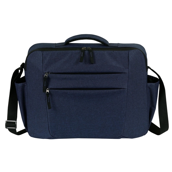 Premium laptop briefcase with a zippered main compartment and a padded... from ASI 46420 Continental Mkting Svc Inc / CMBags