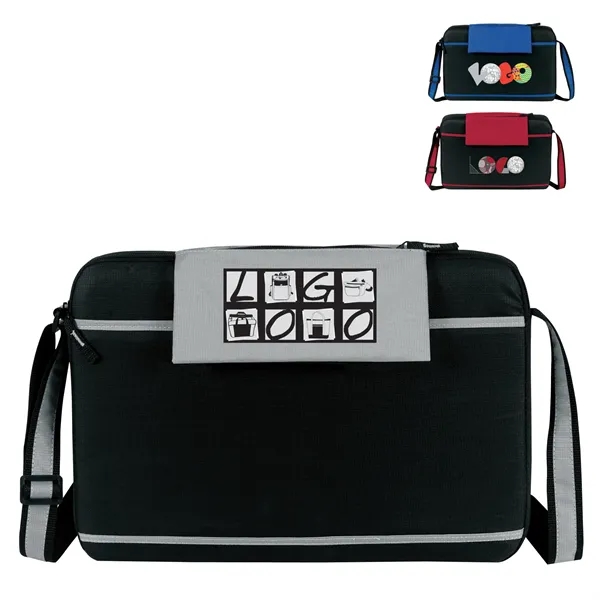 Zippered main compartment under flap for laptop (fits most 15.6'' screen)... from ASI 46420 Continental Mkting Svc Inc / CMBags