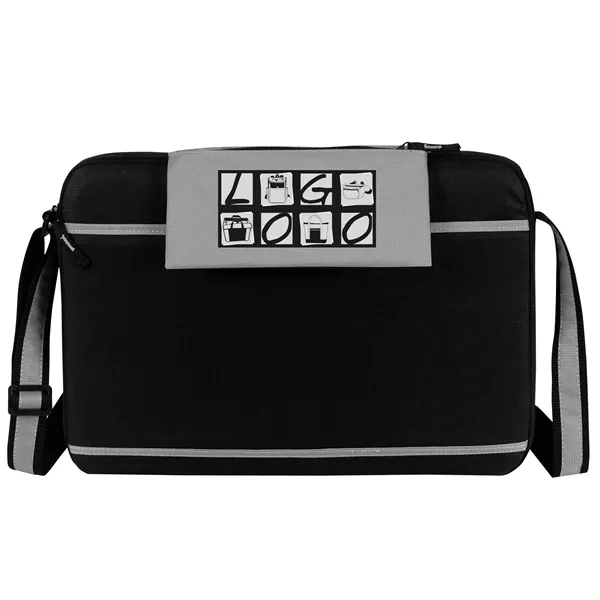 Zippered main compartment under flap for laptop (fits most 15.6'' screen)... from ASI 46420 Continental Mkting Svc Inc / CMBags