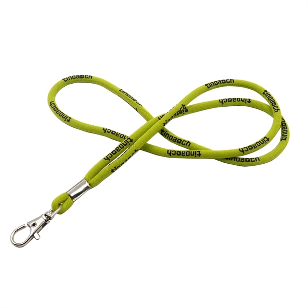 1/5" round cotton woven lanyard with clip hook and metal crimp.... from ASI 37218 Athena Promo (tm)