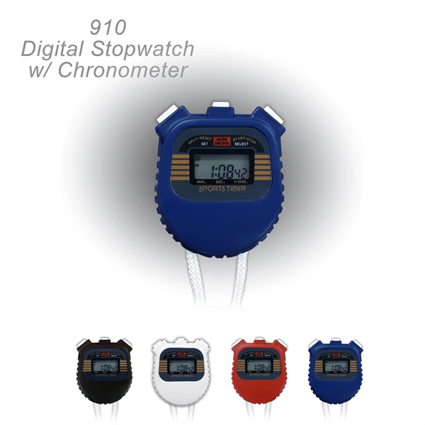 Electronic Digital Stop Watch With Chronometer & Lap Time - Ready... from ASI 45100 Chulani Promotional Products, Inc / Competitive Edge Innovations/Chulani