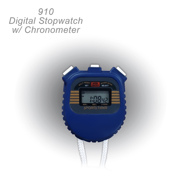 Electronic Digital Stop Watch With Chronometer & Lap Time - Ready... from ASI 45100 Chulani Promotional Products, Inc / Competitive Edge Innovations/Chulani
