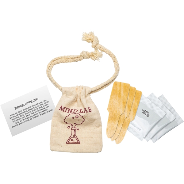 Garden seed kit in a drawstring pouch with three seed packets,... from ASI 54100 Fields Manufacturing Inc / Fields