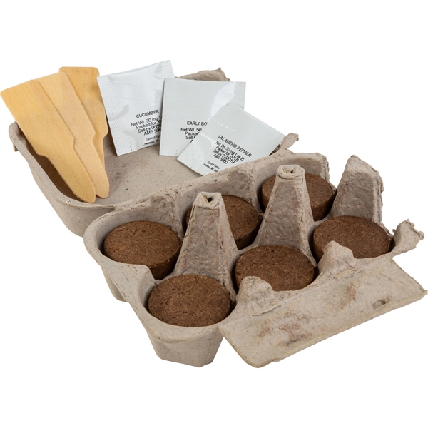 Carton garden kit that includes seeds, soil pods and 3 blank... from ASI 54100 Fields Manufacturing Inc / Fields