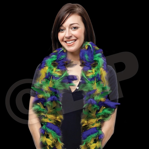 6' long adult-sized feather boa in assorted bright colors.... from ASI 42016 Brighter Promotions Inc