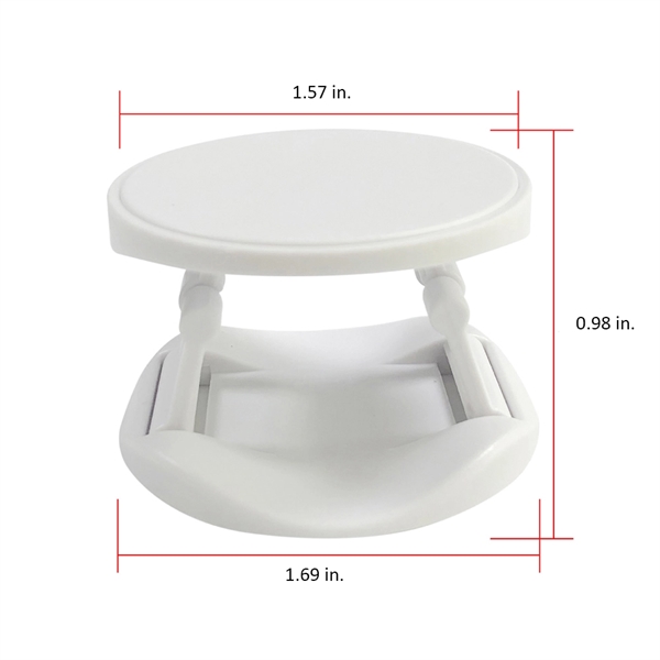 1.69" x 0.98" round ABS plastic flip-up round phone grip and... from ASI 37218 Athena Promo (tm)