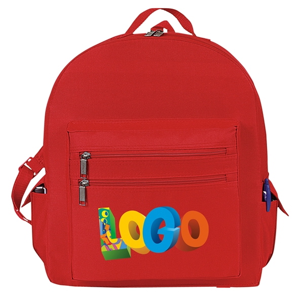 Backpack made of poly 600 denier and measuring 13" x 16"... from ASI 46420 Continental Mkting Svc Inc / CMBags
