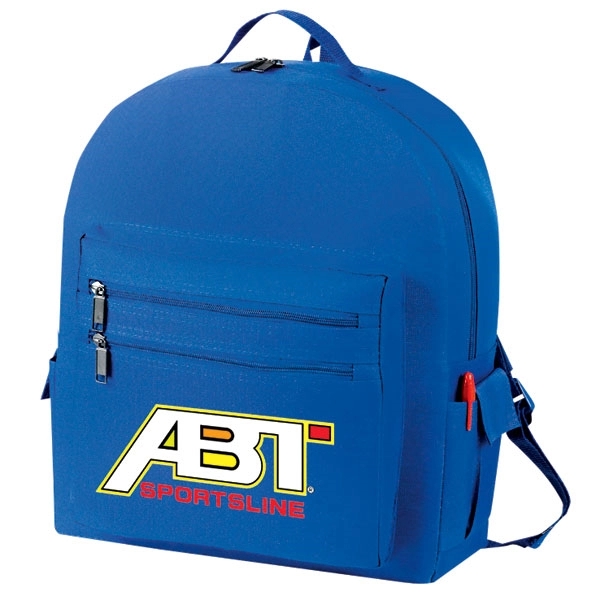 Backpack made of poly 600 denier and measuring 13" x 16"... from ASI 46420 Continental Mkting Svc Inc / CMBags