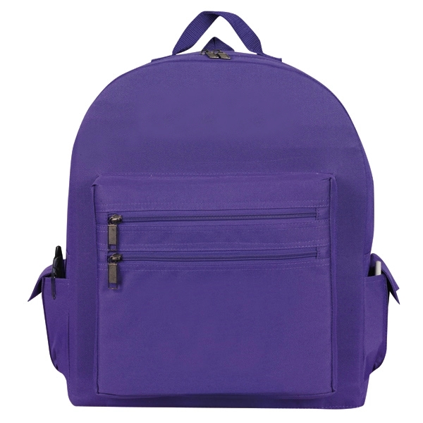 Backpack made of poly 600 denier and measuring 13" x 16"... from ASI 46420 Continental Mkting Svc Inc / CMBags