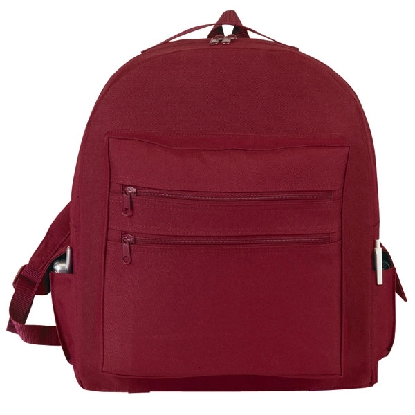 Backpack made of poly 600 denier and measuring 13" x 16"... from ASI 46420 Continental Mkting Svc Inc / CMBags