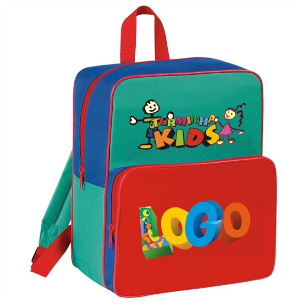 Backpack made of poly 600 denier and measuring 10.5" x 12.5"... from ASI 46420 Continental Mkting Svc Inc / CMBags