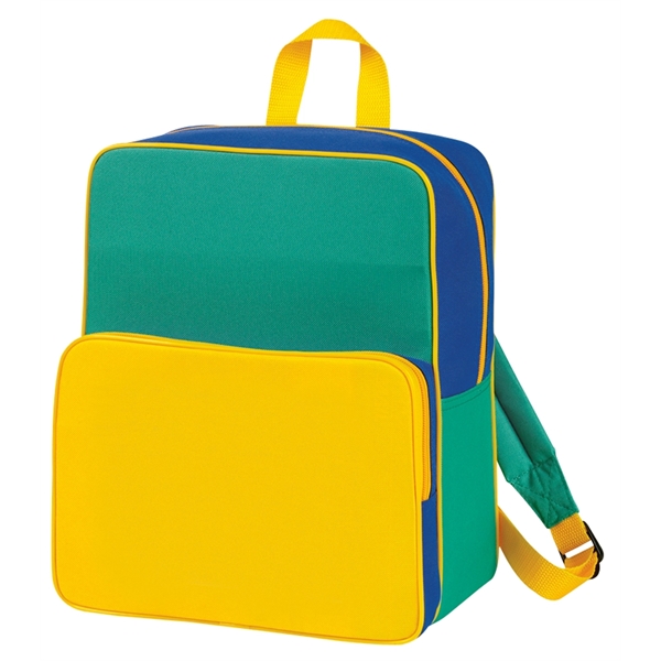 Backpack made of poly 600 denier and measuring 10.5" x 12.5"... from ASI 46420 Continental Mkting Svc Inc / CMBags