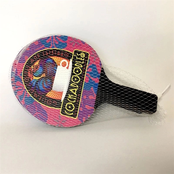 Ping Pong Paddle Set with color coordinated handles... from ASI 68207 MAC Specialties Ltd / Sport Products Sport Products Plus