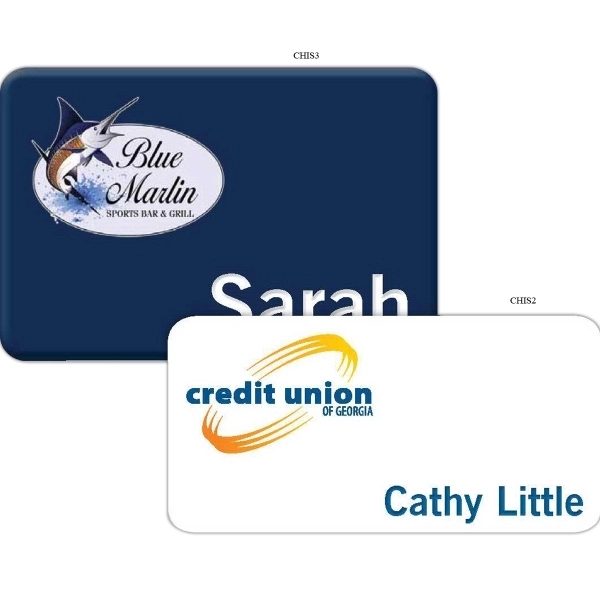 Full color name badge tag with a fast turn? Look no... from ASI 61966 HPG / Beacon Promotions HPG Gold