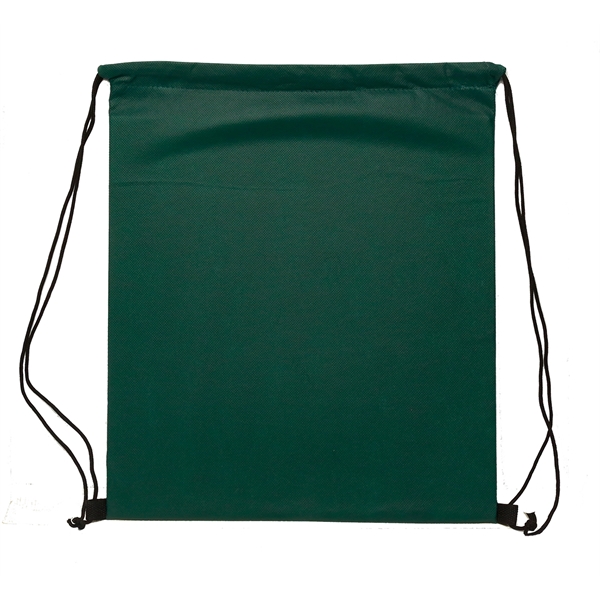 Lightweight non-woven drawstring backpack, perfect for events, schools, gyms, and giveaways.... from ASI 67075 Leprechaun Promotions, LLC