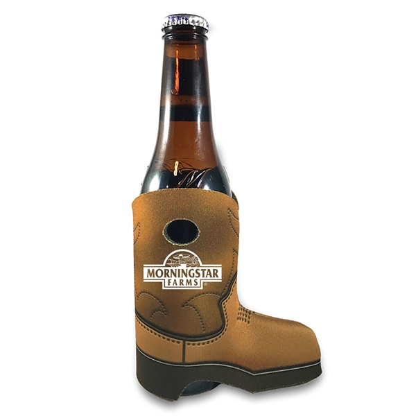 Cowboy Boot Shape Premium Foam Bottle Cooler-Full Color... from ASI 68366 Makana Line LLC / Makana Line