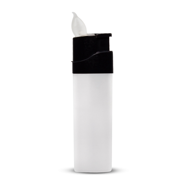 Novelty LED concert lighter with white plastic construction and no heat... from ASI 42016 Brighter Promotions Inc