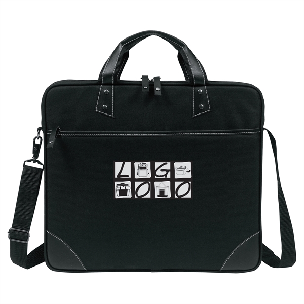 Vintage executive laptop portfolio made of poly 600 denier and heavy... from ASI 46420 Continental Mkting Svc Inc / CMBags